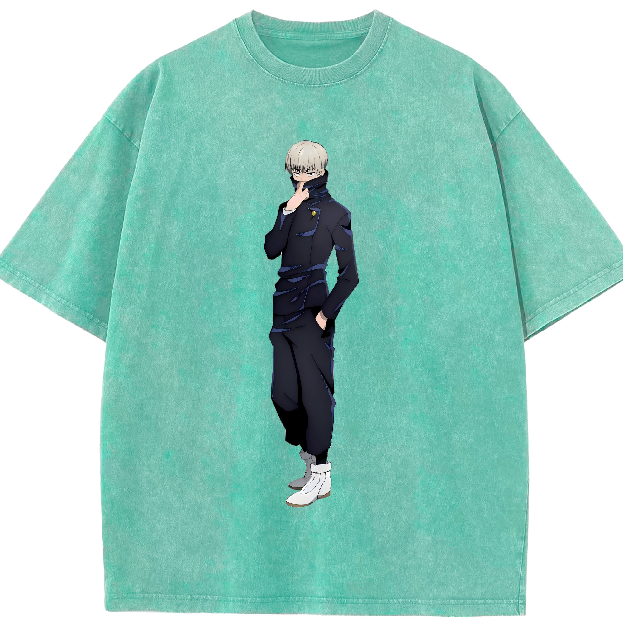 （画像用） 呪術廻戦 Jujutsu Kaisen 綿100% ヴィンテージ風 半袖Tシャツ（フロントプリント）